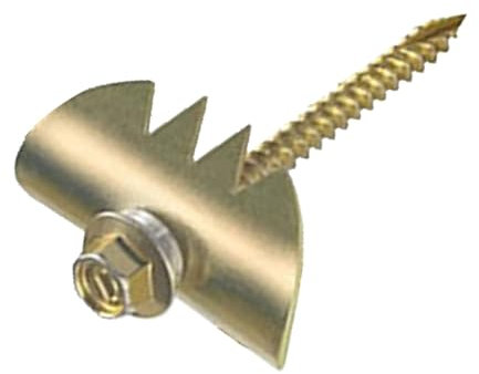 Chiodi per Recinzione in Acciaio Inossidabile Zincato 50 Pezzi 2 Pollici con Dente e Rondella, Esagono Incassato CRV per Legno, Graffette per Recinzioni in Filo D'acciaio, per