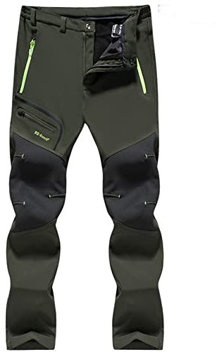 GITVIENAR Herren Gefüttert Outdoorhose wasserdicht Winddicht atmungsaktiv warm Abriebfest Softshellhose Berghose Funktionshose Trekkinghose Wanderhose Herren Winterhose Herbst Winter