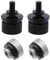 Be In Your Mind Motorrad Sitz Befestigung Schrauben Muttern Set mit C-Clips Unterlegscheibe 59768-97 CNC Aluminium Billet 6mm Gewinde