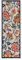 Carpeto Rugs Blumenmuster In- & Outdoor Läufer Wetterfest für Balkon, Terasse - Balkon Teppich Wasserfest - Outdoorteppich Wetterfest - Aussenteppich Terrasse Groß - Blau Bunt - 80 x 150 cm