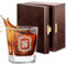 Maverton Universal Whiskey Glass - Personalised Tumbler for Whiskey, Bourbon and Scotch - Drinking Glass Cup - Personalised Whisky Gift for Men - Birthday Gift idea - Letter