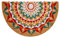 FANTASY 9 - Fußmatte Kokos bunt Halbmond 40 x 65 cm (MANDALA)