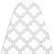 Encasa XO Housse Table À Repasser avec Rembourrage en Feutre De 3 mm, Serrage par Cordon (Convient Aux Planches Standard De X-Large De 135x45 cm), Imprimé - Carreaux Blancs