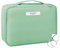 Dantolo 2 Stück Kosmetiktasche wasserdichte Make-up-Tasche Tragbare Schminktasche für Damen und Mädchen,Kosmetik-Aufbewahrungsspiegel(Minzgrün)