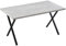 CLIPOP Esstisch Holz, Küchentisch für 4 Personen, 120/140cm Esszimmertisch, rechteckiger Esstisch mit Metallbeinen, für Esszimmer Küche (Grau, 80x140cm)