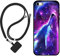 Sunrive Hülle Kompatibel mit iPhone 5/5S/SE(2016) Case,matt Handyhülle Schutzhülle Etui TPU Backcover (Wolf,Mond,Sterne) +1x Universale Handykette MEHRWEG