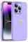 ScandiCasis iPhone 12 Pro Glitter Case with 1 Pack Screen Protector, Cute Heart Pattern Protective Shockproof Soft Slim Silicone TPU Phone Case for Women Girls