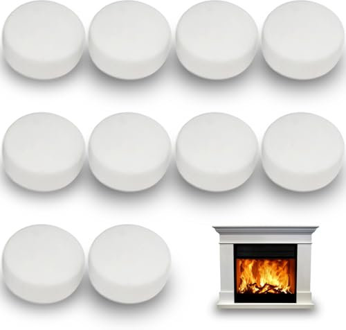 10 unidades de lana de cerámica para bioetanol: lana de cerámica para chimenea de bioetanol, chimenea de mesa de etanol, cerámica esponja, lana de cerámica, mayor duración de combustión