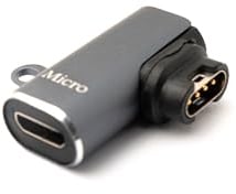 System-S USB 2.0 Adapter Micro B Buchse zu Stecker für Garmin Smartwatch Winkel