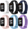 BABEJIA 6 Pezzi Cinturini Compatibili con Xiaomi Smart Band 8 Active e Redmi Band 2, Cinturino Morbidi e Sportivi, Traspiranti, Regolabili, Braccialetti a Sgancio Rapido