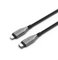 Cygnett Cable blindado Lightning a USB-C de carga rápida 30 W (50 cm, negro)