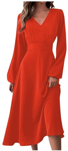 Abendkleider Ballkleid Damen Lang Kostüm Damen Karneval Karneval Kostüm Faschingskostüme Damen Sexy Piratenbluse Damen Kleid Weiß Abendkleid Damen Lang Schwarzes Kleid Aesthetic Clothes（4-Saffron,M）