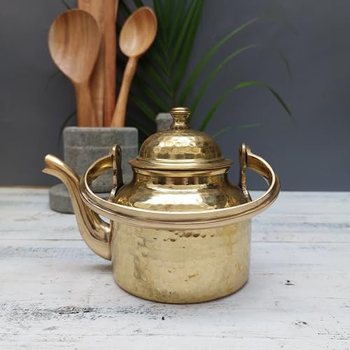 Indian Brass kettle | Tea Love | Traditional Pot | Chai Small