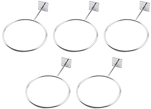 NISHZHU 5 Pack Ball Halter Wand Halterung Sport Gymnastik Ball Aufbewahrungs Regal Organizer für Display Basketball Volleyball FußBall