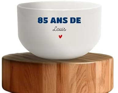 CADEAUX.COM - Bol personnalisable pour Homme de 85 ans - Message Personnalisable - Bol Personnalisé - Cadeau Anniversaire - Cadeau Homme