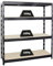 PROREGAL Profi Schwerlastregal Rhino BREIT schwarz HxBxT 180x160x60cm Fachlast 500kg 4X Spanplatten-Ebenen 16mm Garagenregal, Lagerregal, Steckregal, Weitspannregal