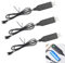 Goerpn 3Pcs RC Car Battery Charger 3.7V Drone USB Cable With SM-2P Connector Plug, Lithium Battery Charging Cable for NiCd/NiMH/LiPo Batteries With LED Indicator for RC and Child Toy