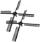 Luxshiny 2 Stück Windmühlen-Ventilatorblätter Kunststoff-Windmühlenblätter Garten-Windmühlen-Ersatzventilator DIY Windspinner Windmühlen- -Teile Outdoor-Windmühlen-Zubehör 40 cm