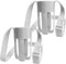 WALLFID Wasserflaschenhalter mit Trageriemen Premium-Kompatibilität für 10 bis 40 Unzen Flaschen,Kinderfreundliches Design,kompatibel mit Contigo und Zak,und mehr - Perfekt für Wandern (Grau 2PCS)