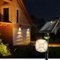 EDISONFIRE Spot Solaire Exterieur Puissant, 36 LED 3500K Lampe Solaire Jardin 2 Pack, 3 Modes/360° Rotatif, IP67 Étanche Projecteurs Solaires pour la Pelouse, les Chemins, le Garage, Blanc Chaud