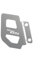 HUISI Motorrad-Hauptbremszylinder-Schutz hinten passend for BMW F650GS Single Dakar F 650 GS 2007 2006 2005 2004 2003 2002 2001 2000(Sliver-G650GS)