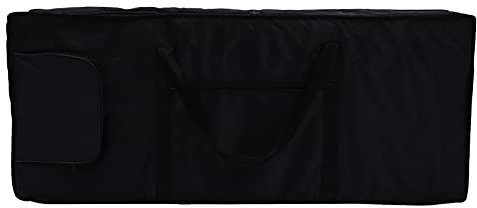 Hoement Electronic Piano Cover Oxford Keyboard Bag Hard Case Musical Keyboard Storage Bag Black