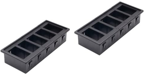 COSMEVIVI 2st Wippenhalter Autohalterung Kfz-einbausatz Schweller Automobil-panel Gehäusesatz Usb-panel Auto Stehen Halterständer Wippenmontage Panel Für Auto Fahrzeughalter Black