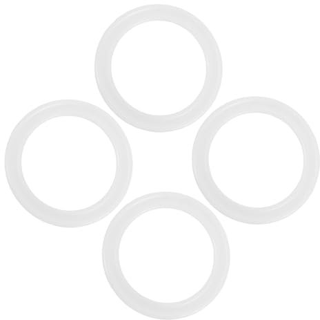 Kisangel 4pcs Cup Lid Replacement Gasket Silicone Seal Ring for Insulated Bottle Airtight Lid Gaskets for Milk Tea and Daily Use