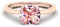 Kissenschliff Morganit Ring für Frauen Diamant Halo Ring Massiv 925 Sterling Silber Ring Handgefertigter Designerring Morganit Geburtsstein Hochzeitsgeschenk für einen besonderen Menschen