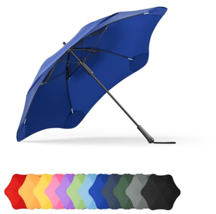 BLUNT Classic Stick Umbrella - 120cm/47 Windproof, Waterproof, B-Corp | 120cm/47 full-length stick umbrella, patented safer tips, repairable modular design, B Corp certified, durable everyday use