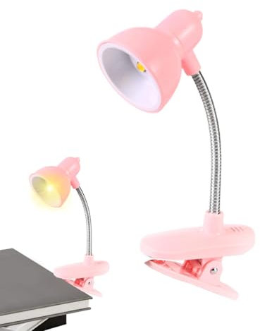 minii lampada da scrivania - Lampada tavolo creativa | Luce notturna | Lampada tavolo scrivania ricaricabile con morsetto | Lampada da studio per la cura degli occhi per scrivania, comodino, computer