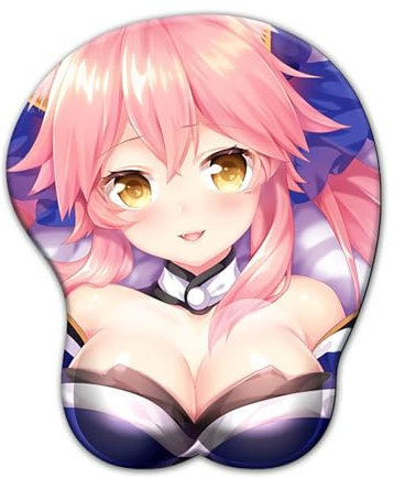 ELLENNE - Tapis de souris 3D en gel avec support pour poignet - GAMING MANGA ANIME JAPAN (Dessin 01)