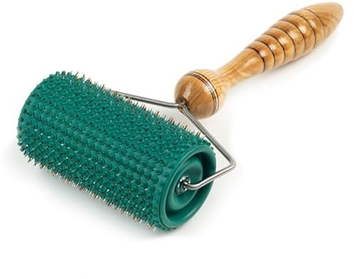 Grand Rouleau de Massage pour Tout Le Corps Rouleau Aiguille Acupuncture, Acupression Rouleau Aiguilles Rouleau de Massage Aiguilles Métalliques Rouleau Muscle Roller pour Dos, Jambes, Corps, Bras