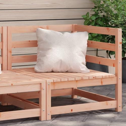 CINDERFUL Garten-Ecksofa 70x70x67 cm Massivholz Douglasie,Modulares Gartensofa aus Douglasienholz für OutdoorKomfort und Entspannung Gartensitzmöbel