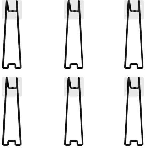 BDKMMS Picture Frame Stands, 6Pcs Stainless Steel Easel Back Supports Self Adhesive Picture Frame Easel Bracket for Christmas Photos Paintings Display