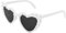 Herz Sonnenbrille Partybrille Herzform Brille JGA Brillen Herzbrille Vintage 90er Jahre Hippie Herzförmige Brille Herzchen Brille für Party Hochzeit Karneval