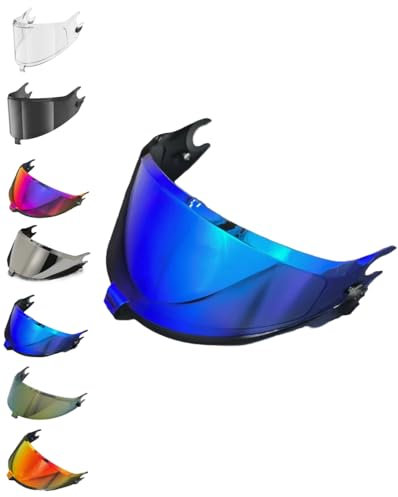 EvoParts Visiera per casco Shark SPARTAN RS SPARTAN GT SPARTAN GT PRO pinlock ready (Blu)