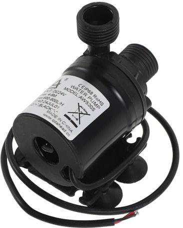 VILLCASE Elektrische Hochdruck Wasserpumpe Dc24v mit Gewinde Edelstahlachse Druckerhöhungspumpe für Garten Bewässerung Hydrokultur und Teich