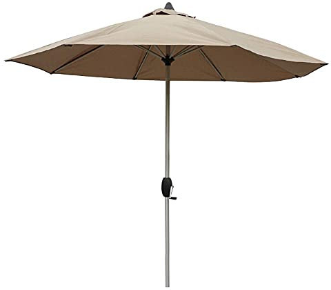 HUIBBGO Parasols de Jardin 2,7 m, sans Pied, inclinables, Bordeaux, Vert foncé, Beige, Kaki, café, pour piscines et plages, parasols d'extérieur