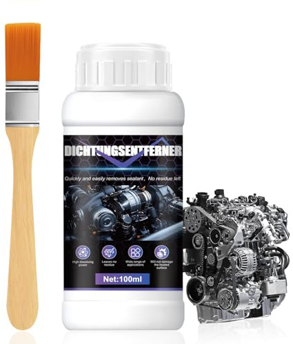 HONTAOK Dissolvant Colle, Nettoyant Moteur, Décapant D’Étanchéité, ne Laisse Aucun Résidu, N'endommage Pas Les Surfaces, Convient aux Moteurs, aux Mastics, aux Résidus Collants, etc, 100ml