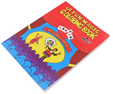Malbuch, Cartoon-Design, Einfach zu Verwenden, für Zauberer-Requisiten für Aufführungen, Geeignet für und Erwachsene, 27,9 X 20,8 cm