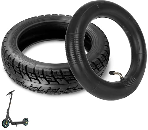 60/70-6,5 Schlauchloser Reifen für Xiaomi 5/5 Pro/5 Max (1 Satz) | Tubeless Reifen mit Doppelte Stärke Schlauch für Ninebot Max G30/G30D/G30D2 Elektroroller Notlaufreifen für Geländefahrten