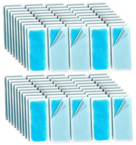 Cerotti rinfrescanti istantanei, impacchi di ghiaccio in gel da 100 pezzi per mal di testa, febbre, dolore, emicrania, colpi di sole