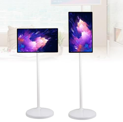KAIKAFEI 32 Portable TV with Touch Screen, Rolling Smart TV, Built-In Battery, 4K Display, Perfect for Streaming Movies, Gaming, and Video Calls at Home or Office Space