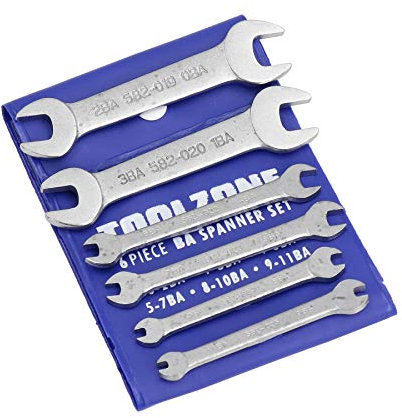 AB Tools 6pc BA Spanner Set Precision Open Ended Wrench TE056