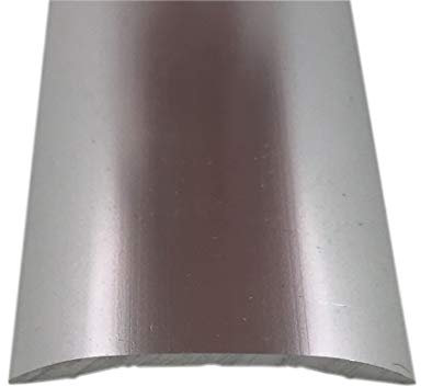 Grandismo® Stick-Down Cover Plate Strip - 37mm Width - Trim Metal Doorbar - Black (Silver)