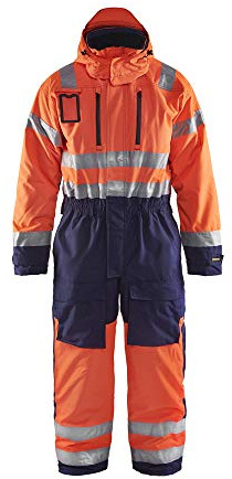 Blaklader 676319775389D116 Winteroverall, High Vis Orange/Marineblau, Größe D116