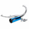 VOCA Pot 50 a Boite Chromed pour derbi 50 Senda, gpr-Aprilia 50 rs4-gilera 50 SMT, RCR (Passage Bas - Silencieux alu Bleu)