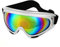 Silver Tone Frame Colored Len Protective Adult Sport Snowboard Ski Goggles