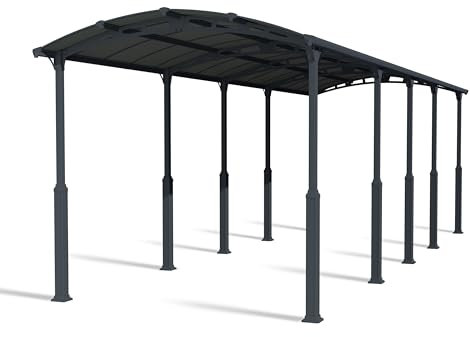 CANOPIA by Palram - Palram Alpine Carport Camping Car Aluminium Et Polycarbonate Gris (38.7m²)
